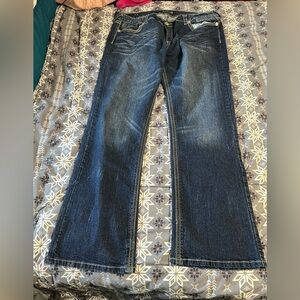 Royal blue brand size 23/35 plus size jeans with stretch